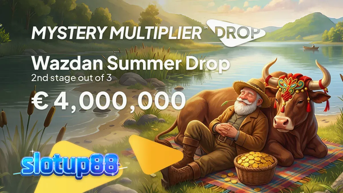 Tampilan visual promosi Summer Drop dari Wazdan